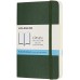 Classic Dotted Notebook Softcover Pocket Myrtle Green