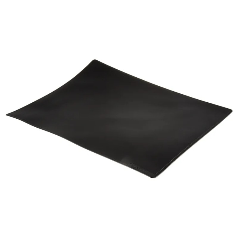 Durable Black Non Slip Desk Mat Contoured 400mm x 530mm
