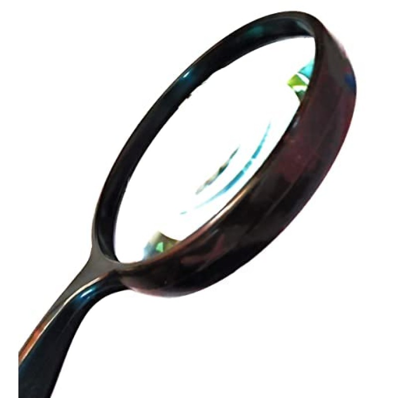 Black High Power Handheld Magnifier