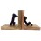 Wooden Bookends Stand Holder