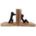 Wooden Bookends Stand Holder