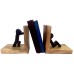 Wooden Bookends Stand Holder