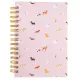 Dog Pattern Spiral Hardcover Journal