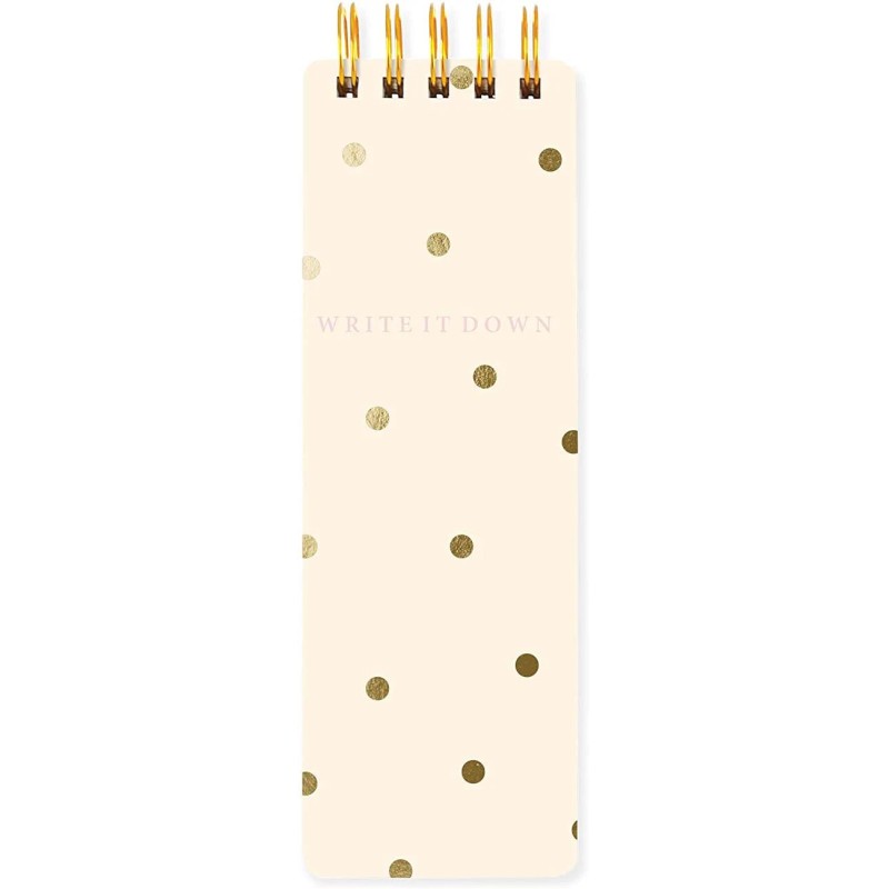 Gold Polka Dots Reporter Notebook