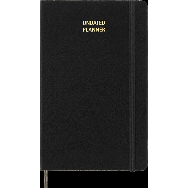 Undated Weekly Notebook Large Black