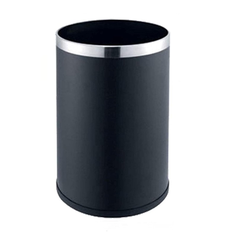 Black Plain Dustbin