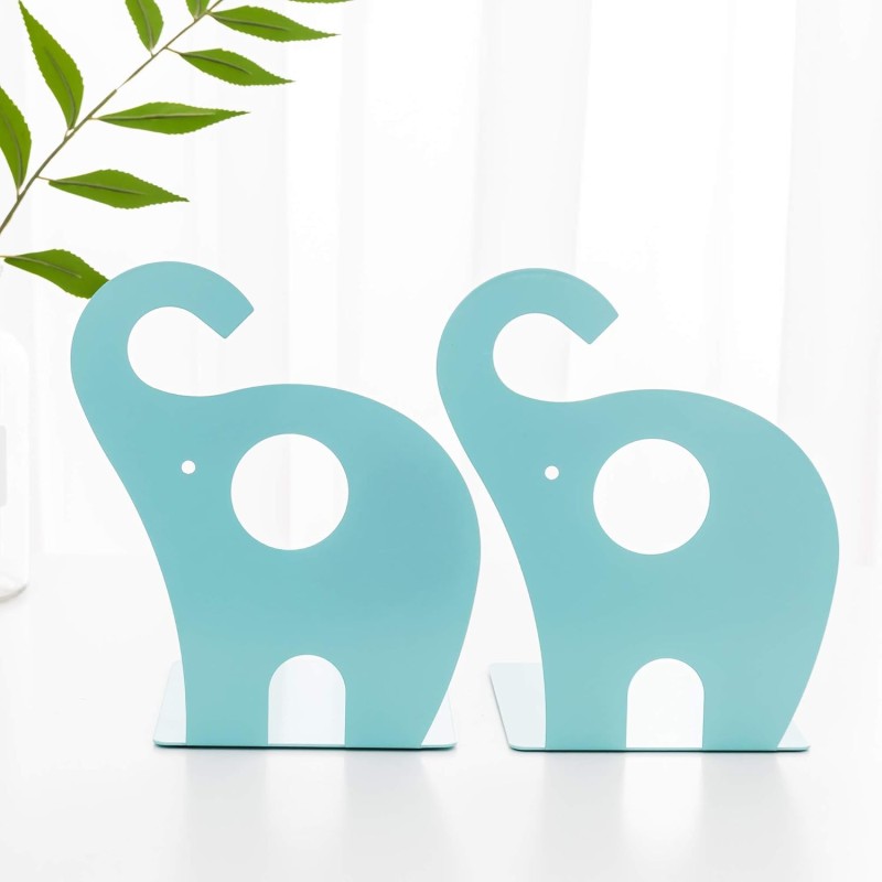 Elephant Metal Bookends