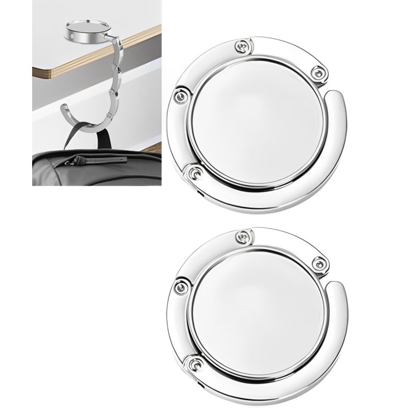 Silver Desk Bag Hanger